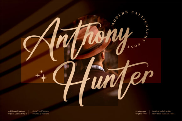 Anthony Hunter: A Handwritten Font for Branding