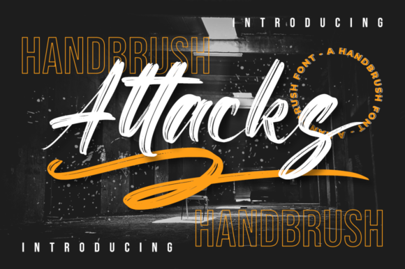 Attacks: A Bold Handwritten Font for Editorial Design