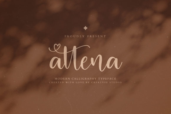Attena: A Stylish Script Font for Makers