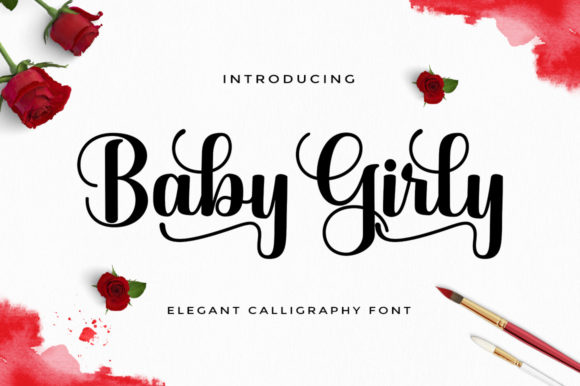 Baby Girly Font: Elegant Script for Crafters