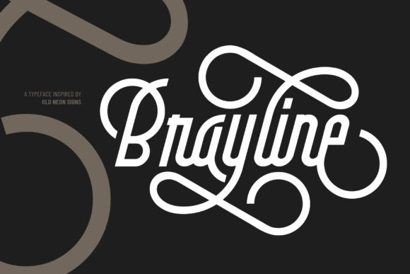 Brayline Font: Vintage Handwritten Charm for Makers