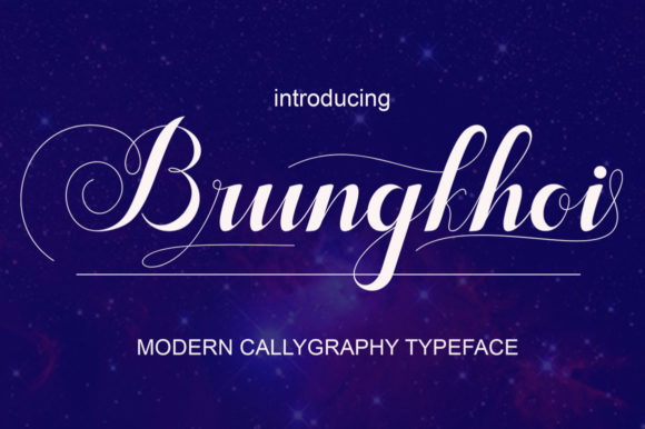 Brungkhoi: A Script Font for Modern Branding
