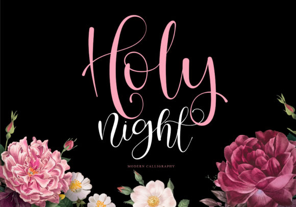 Holy Night: A Refined Script Font for Editorial Design