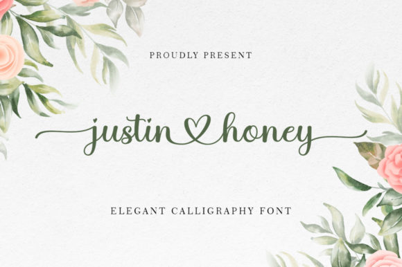 Justine Honey: A Sweet Script Typeface for Digital Design