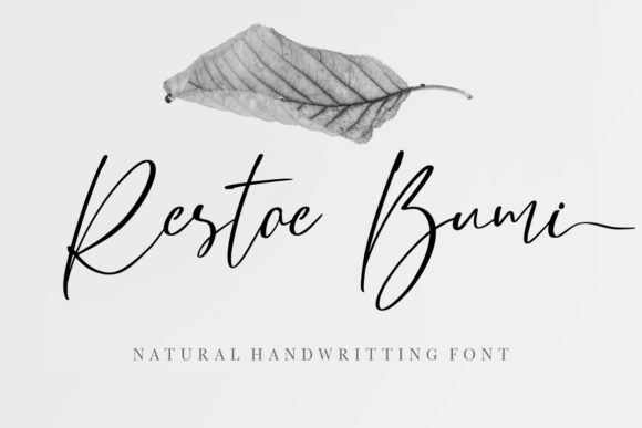 Restoe Bumi: A Refined Script Font for Elegant Branding