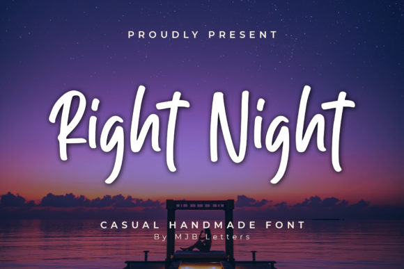 Right Night: A Handwritten Font for Editorial Design
