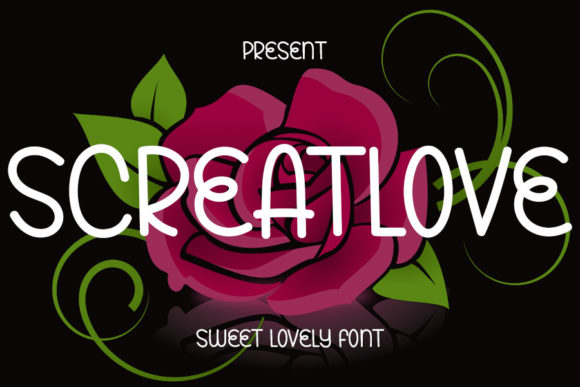 Screatlove: A Charming Handwritten Font for Makers
