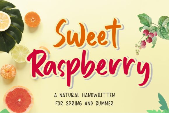 Sweet Raspberry: A Romantic Script Typeface for Web Design