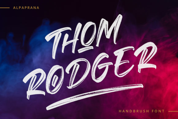 Thom Rodger: A Bold Handwritten Typeface for Urban Brands